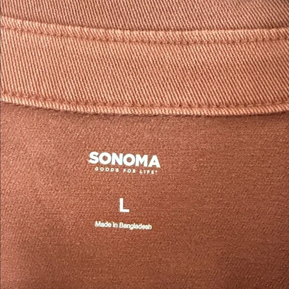 SONOMA Rust-Brown Denim Jacket - Picture 2 of 3